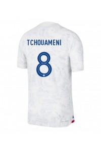 Frankrike Aurelien Tchouameni #8 Fotballdrakt Borte Klær VM 2022 Korte ermer